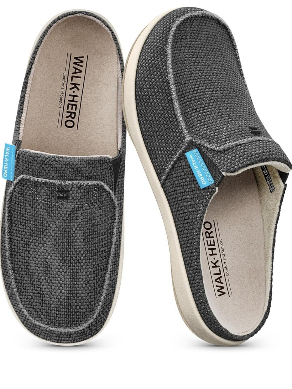 NWOT WALK HERO  Orthotic Grade Slippers w/ Arch Support Non Skid Slip-On 10